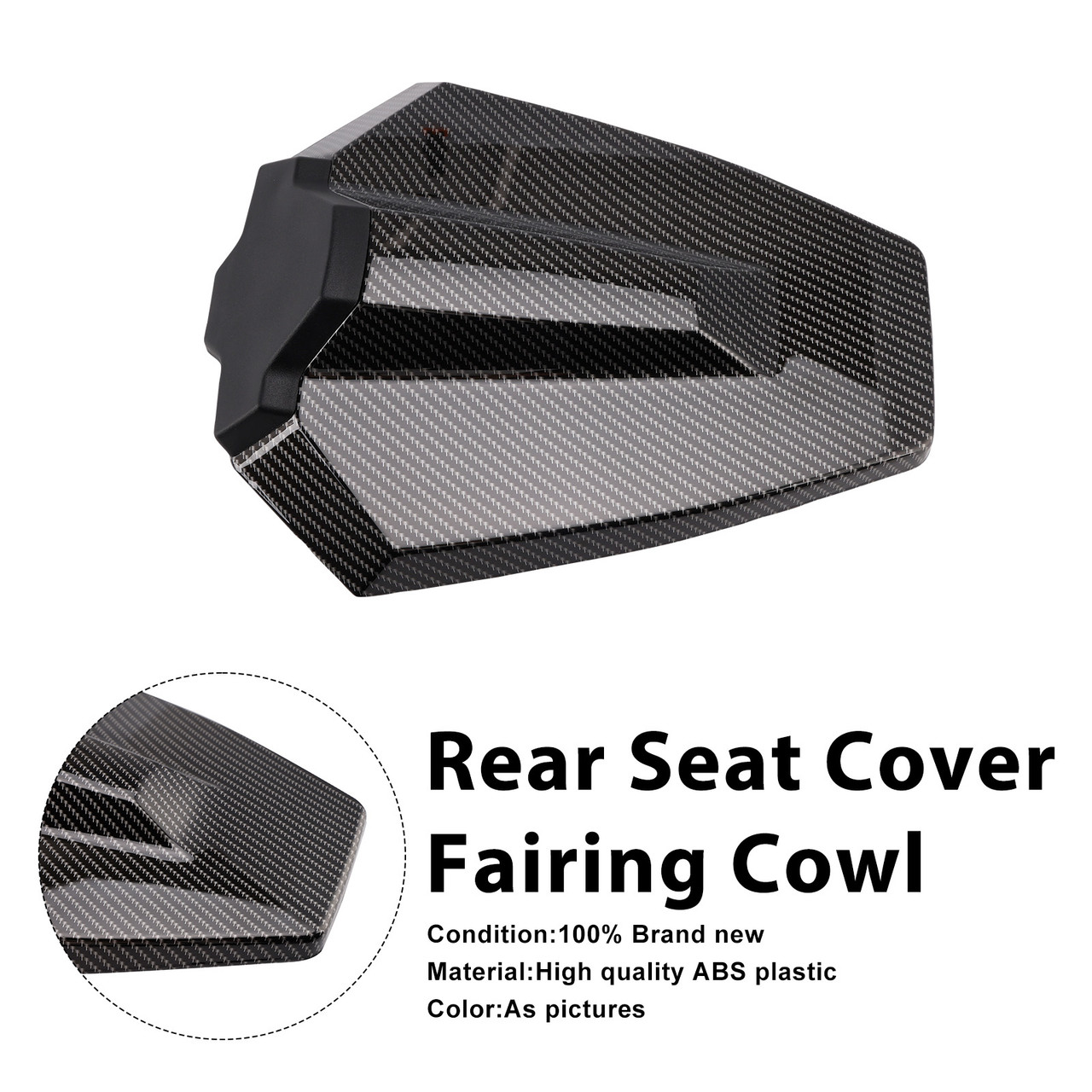 2024-2025 Duke 990 Rear Pillion Seat Cover Fairing Cowl Black Generic