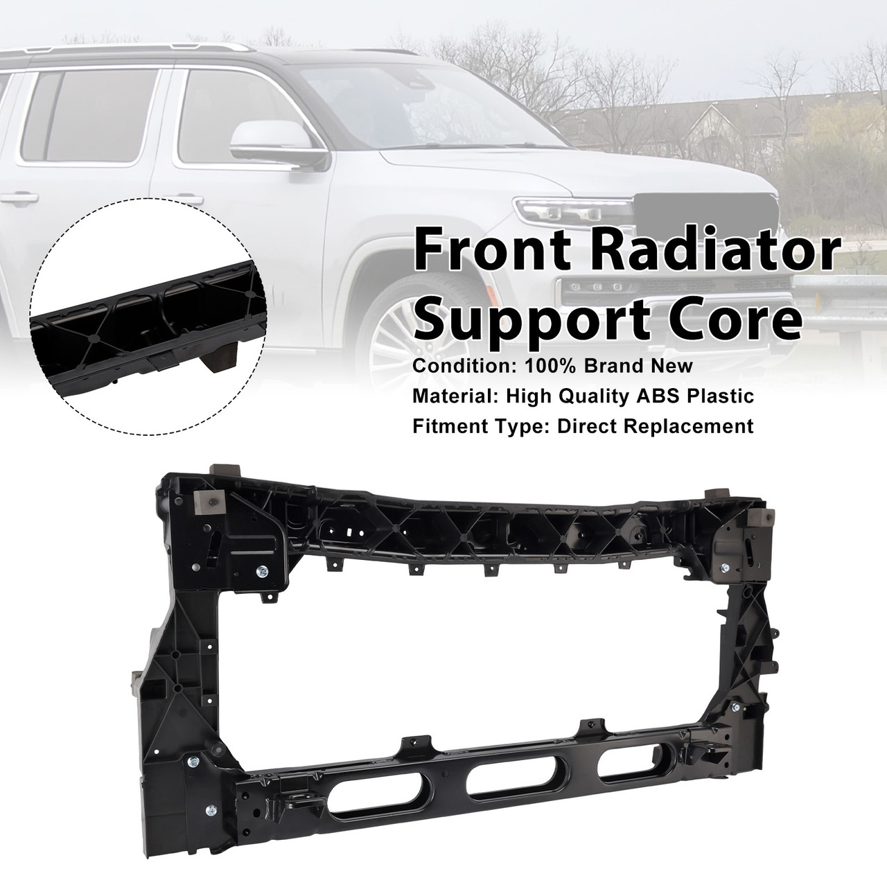 Front Radiator Support Core 68563708AA Fit Jeep Grand Wagoneer 2023-2024