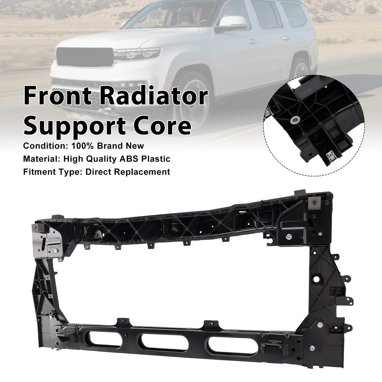 Front Radiator Support Core 68563708AA Fit Jeep Grand Wagoneer 2023-2024