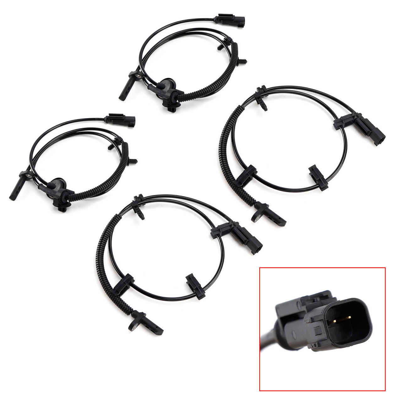 2009-2017 Chevy Traverse 3.6L 4PCS Front&Rear Side ABS Wheel Speed Sensor Generic