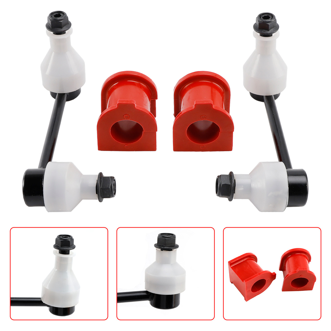 2005-2015 Toyota Tacoma 4pc Front Sway Bar Links Front Bushings Generic