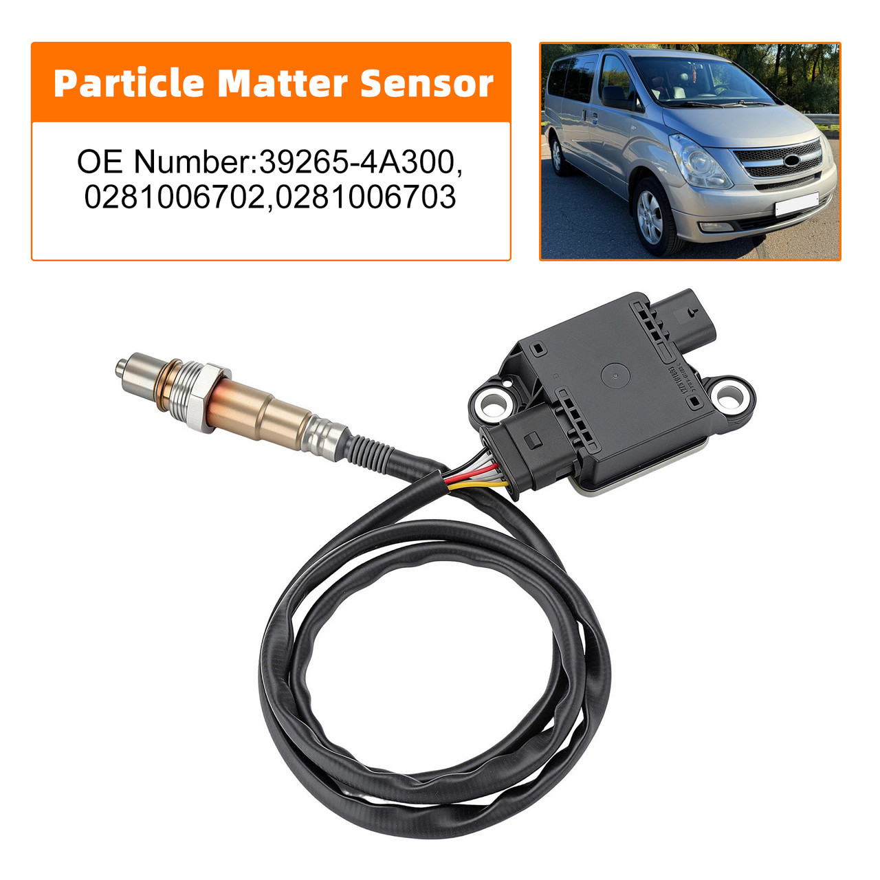 2015-2017 Hyundai H1 Starex I800 Diesel Particulate PM Sensor 39265-4A300 Generic