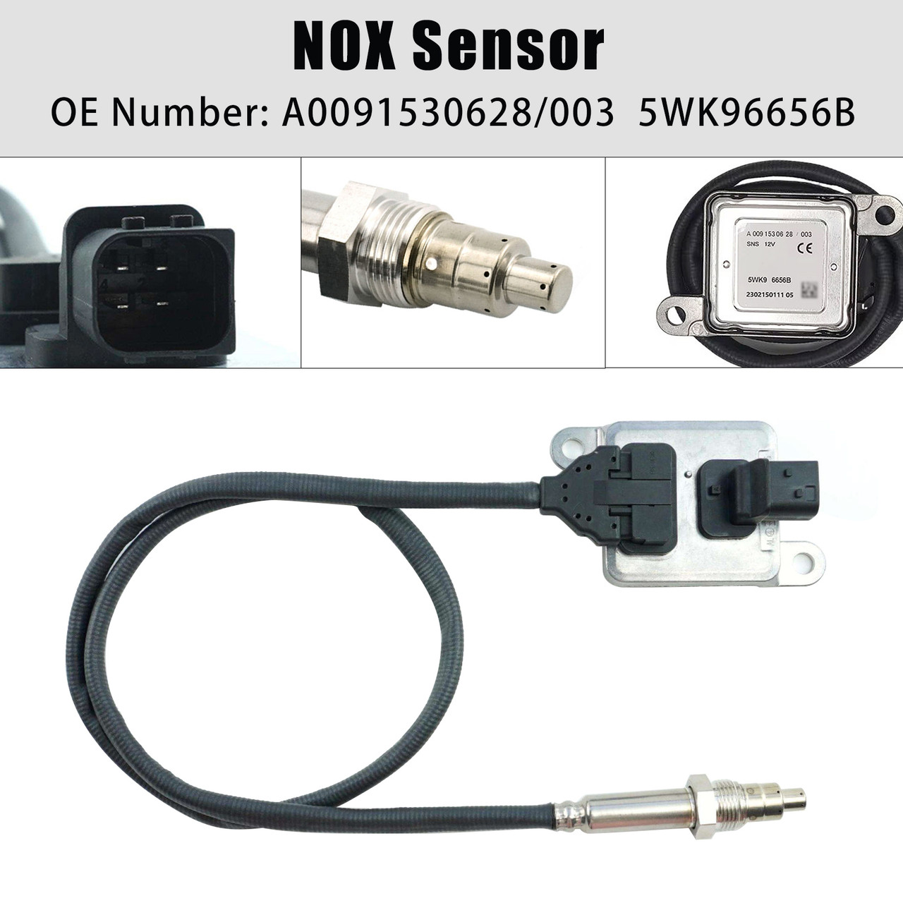 Diesel Inlet Nitrogen Oxide Sensor A0091530628 For Mercedes-Benz Detroit
