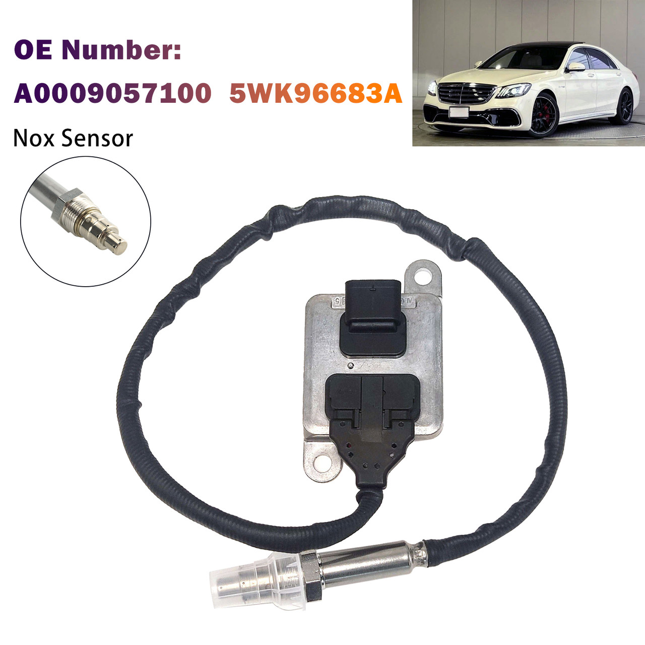 Nitrogen Oxide Sensor A0009057100 5WK96683A For Mercedes W463 W164 W166 W205 W212 W222
