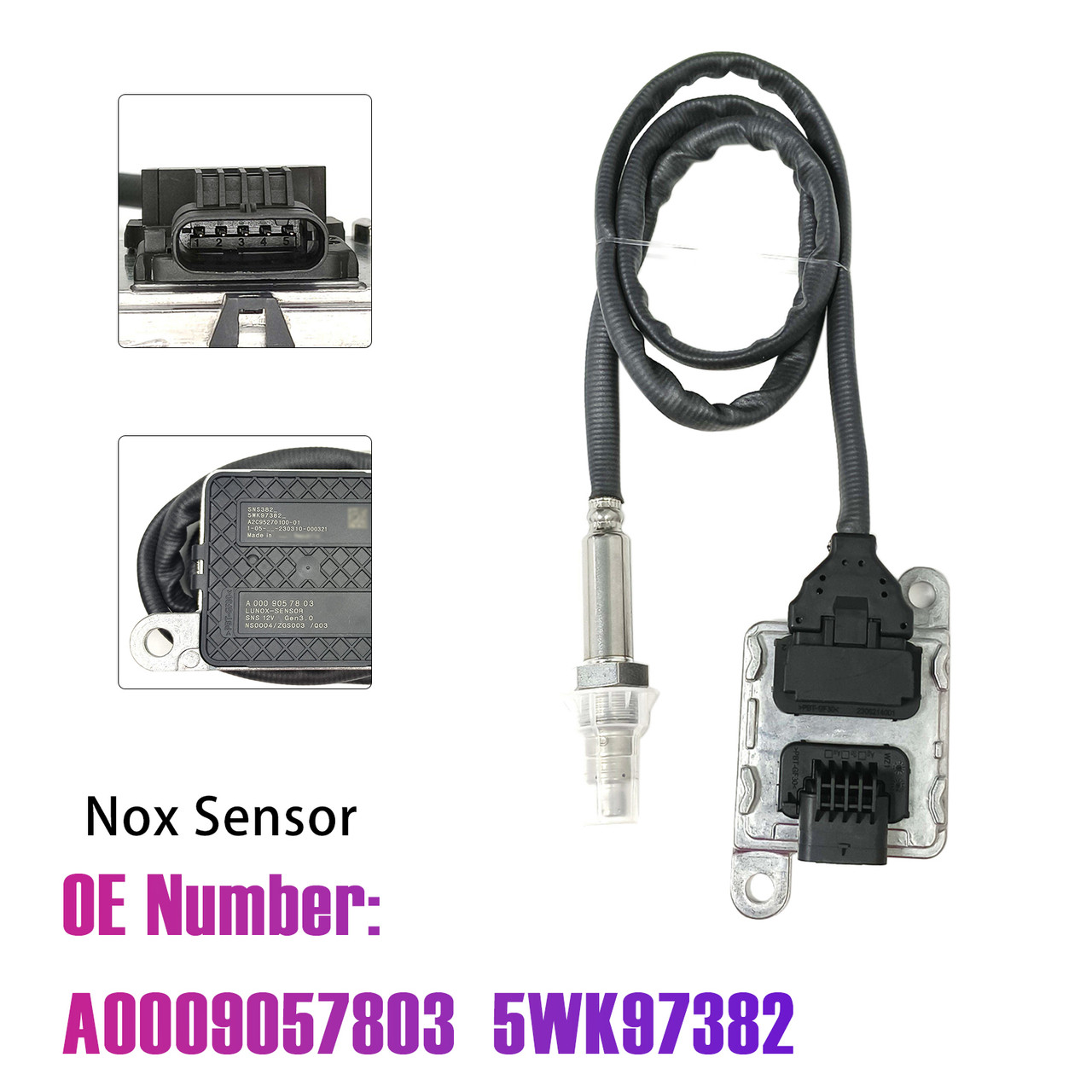 Nitrogen Oxide Sensor A0009057803 5WK97382 For Mercedes-Benz S-CLASS E-CLASS VITO