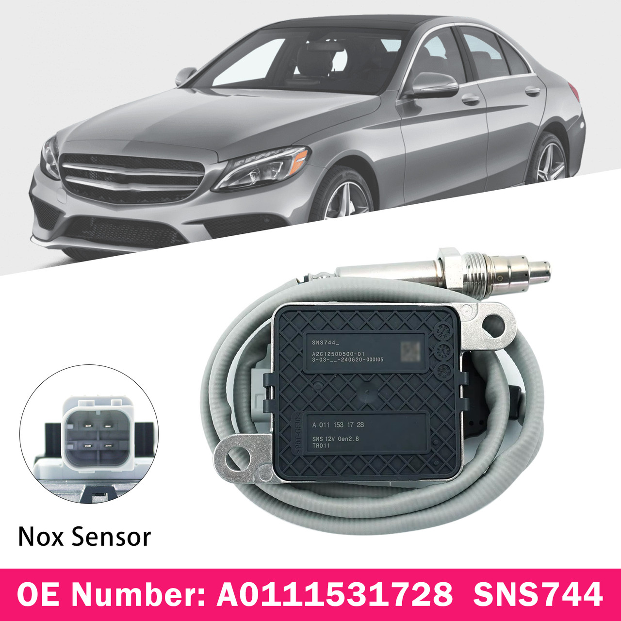 12V Nitrogen Oxide Sensor A0111531728 SNS744 For Mercedes