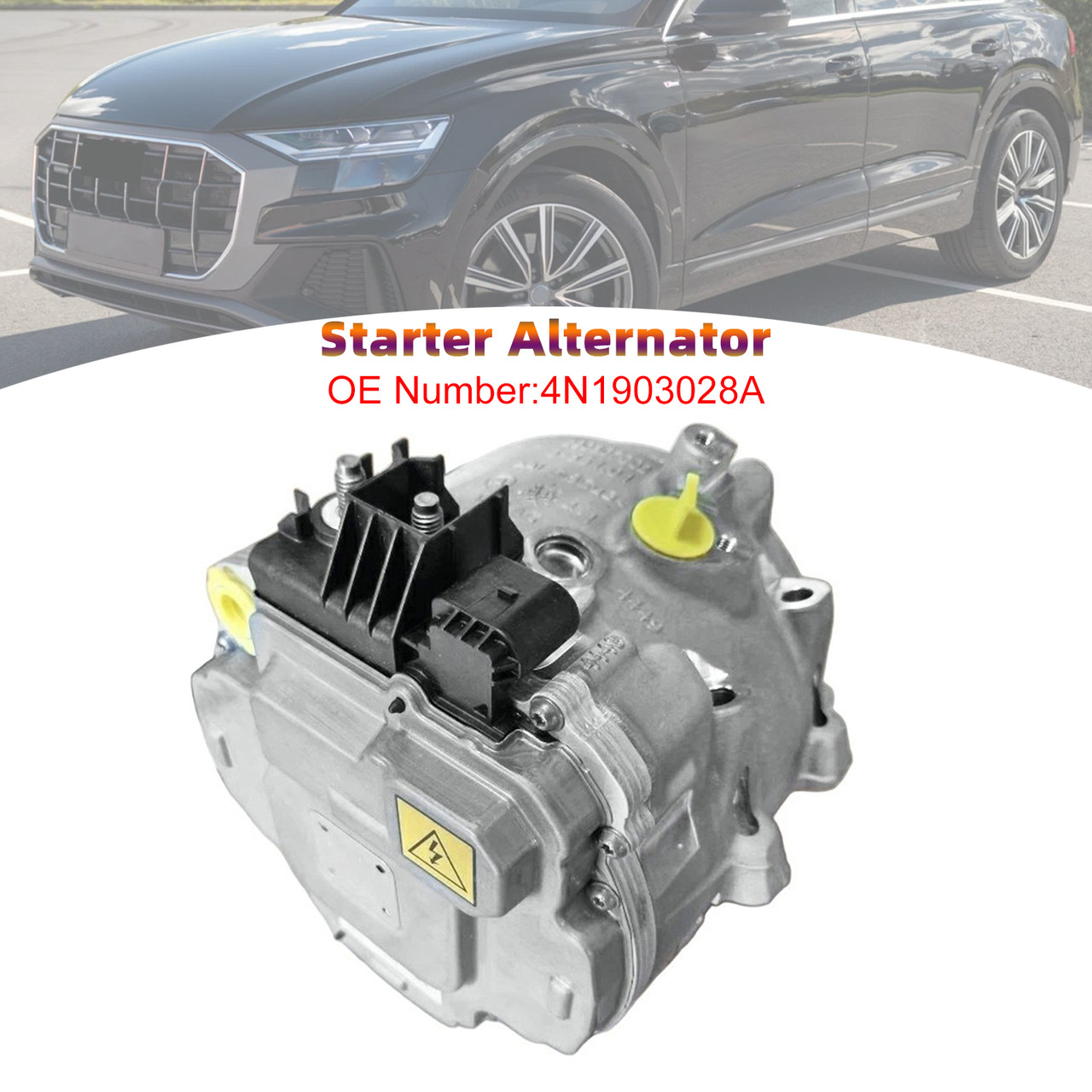 2016-2025 Audi A6 S6 A7 S7 A8 Q7 SQ7 SQ8 Starter Alternator 4N1903028A 48V Generic