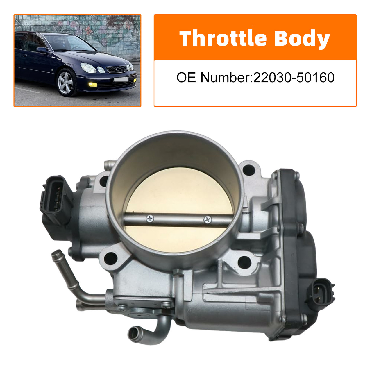 2000-2005 Lexus GS300 GS400 GS430 LS430 SC430 V8 4.3L Throttle Body 22030-50160 Generic