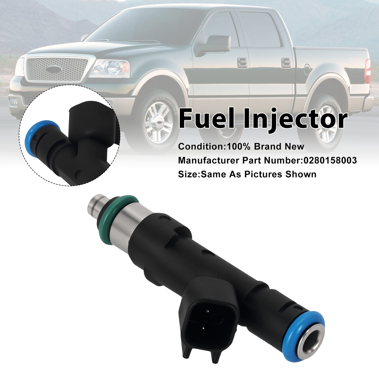 1Pcs Fuel Injector For Ford F-150 Lariat 5.4L V8 04 0280158003