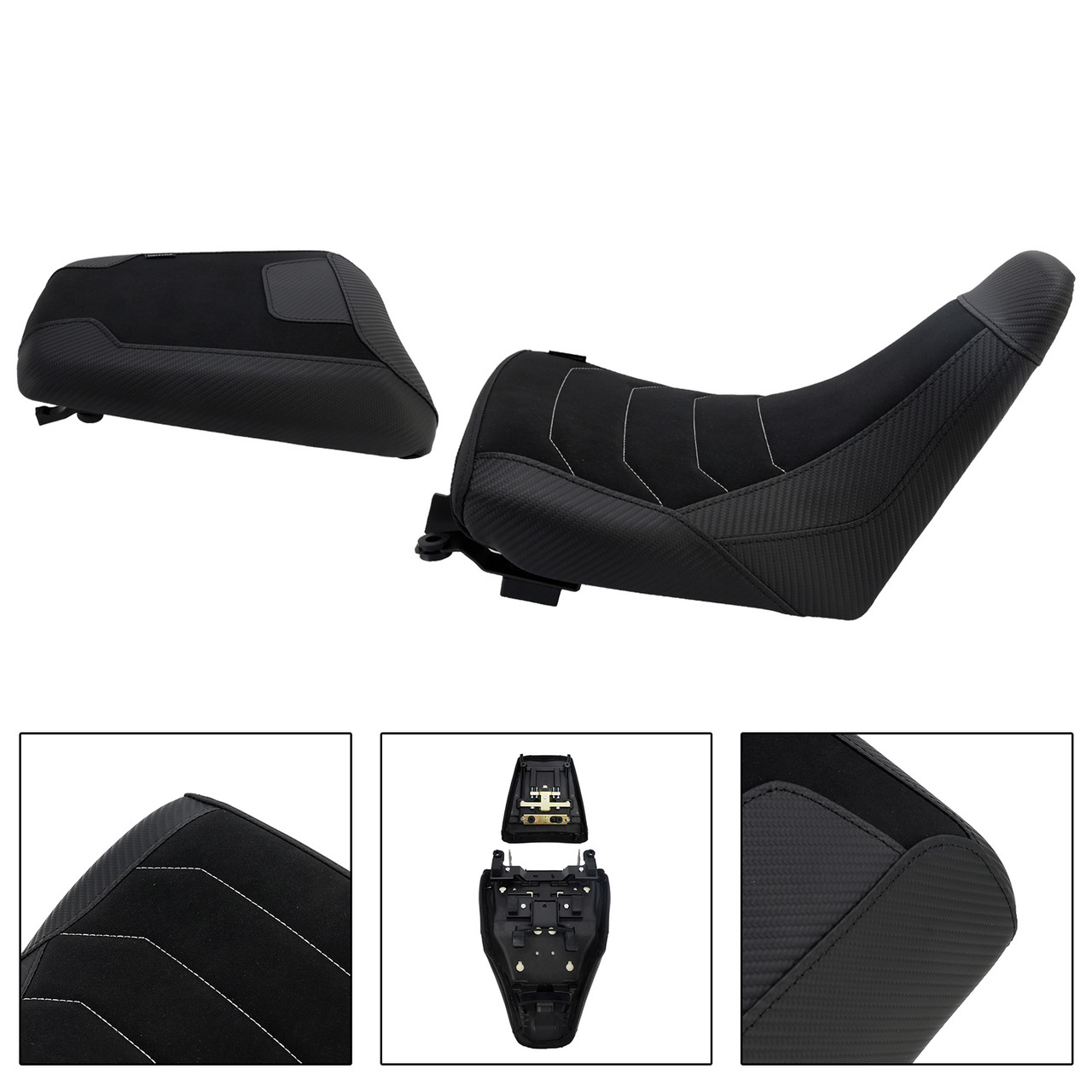 2023-2025 Suzuki V-Strom DL1050 Front & Rear Seat Driver Cushion Lower Black Generic