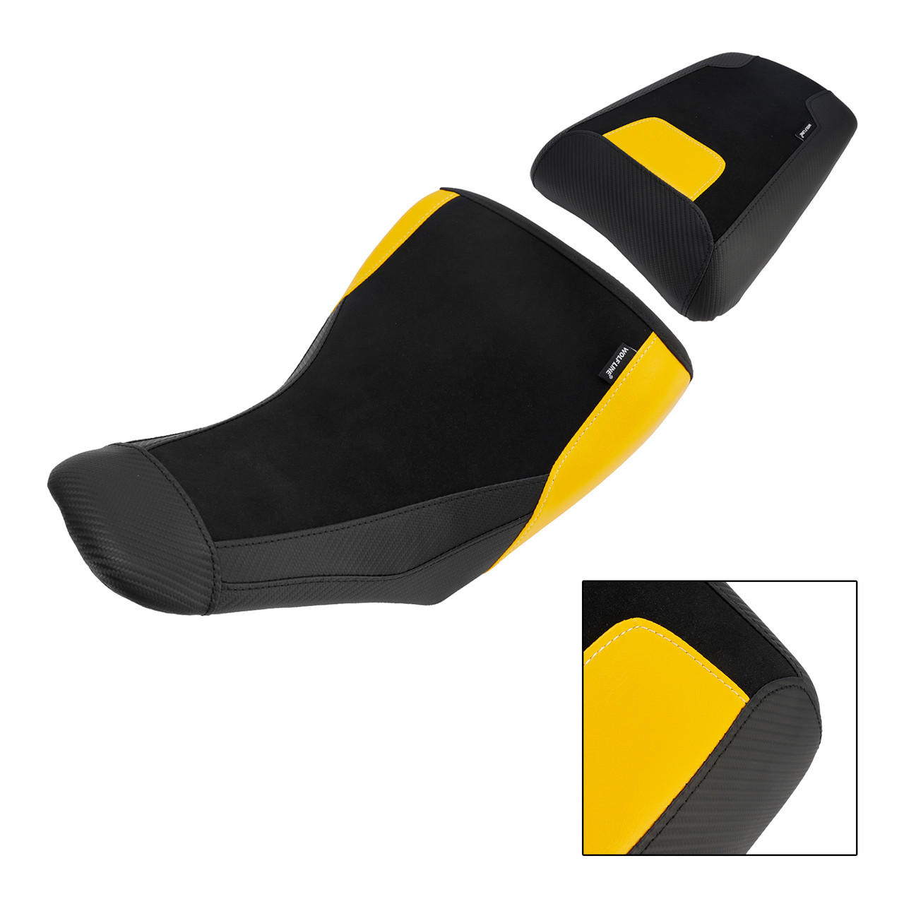 2023-2025 Suzuki V-Strom DL1050 Front & Rear Seat Driver Cushion Lower Yellow Generic