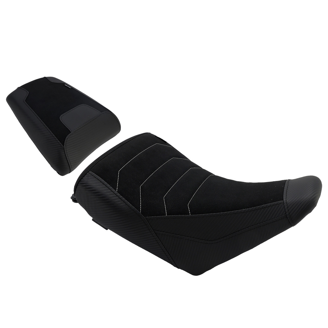 2023-2025 Suzuki V-Strom DL1050 Front & Rear Seat Driver Cushion Black Generic