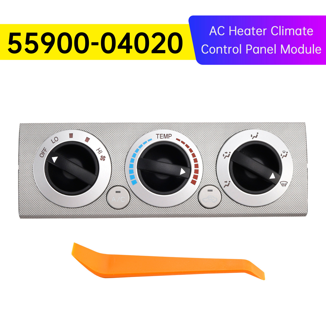 2005-2008 Toyota Tacoma AC Heater Climate Control Panel Module 55900-04020 Generic