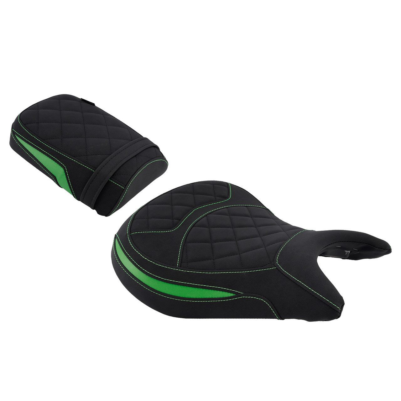 2024-2025 Kawasaki Eliminator 500 Front & Rear Seat Driver Cushion Lower Green Generic