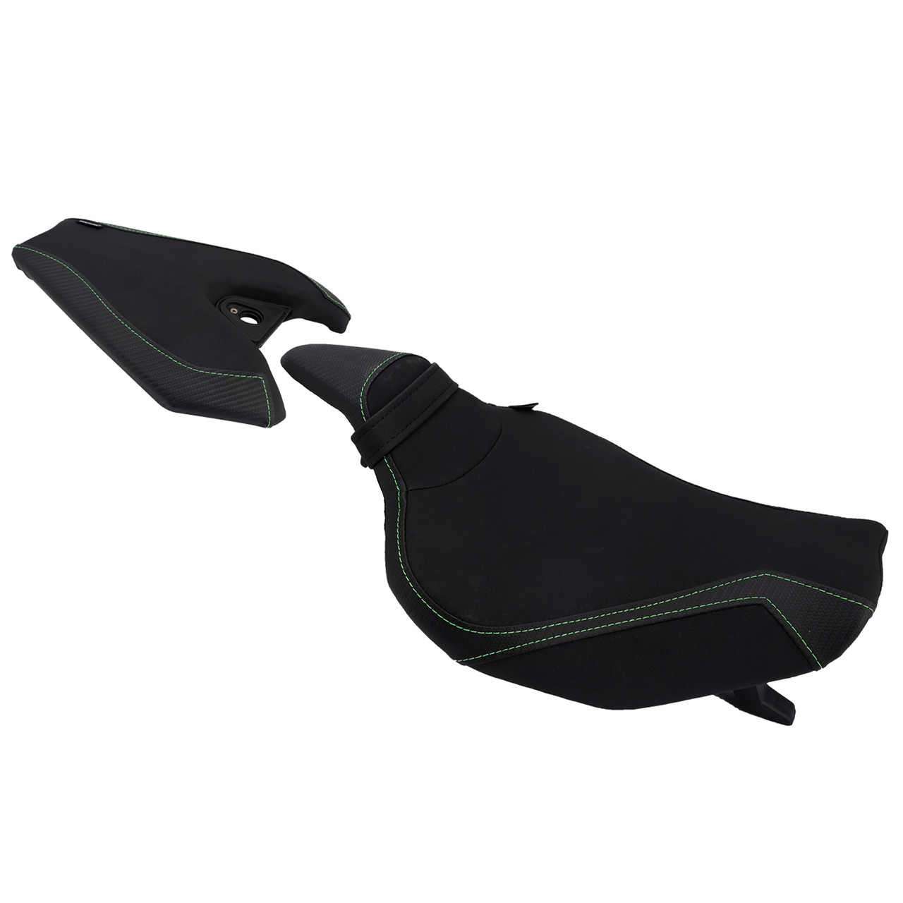 2014-2025 Kawasaki Z1000 Front & Rear Seat Driver Cushion Black Generic