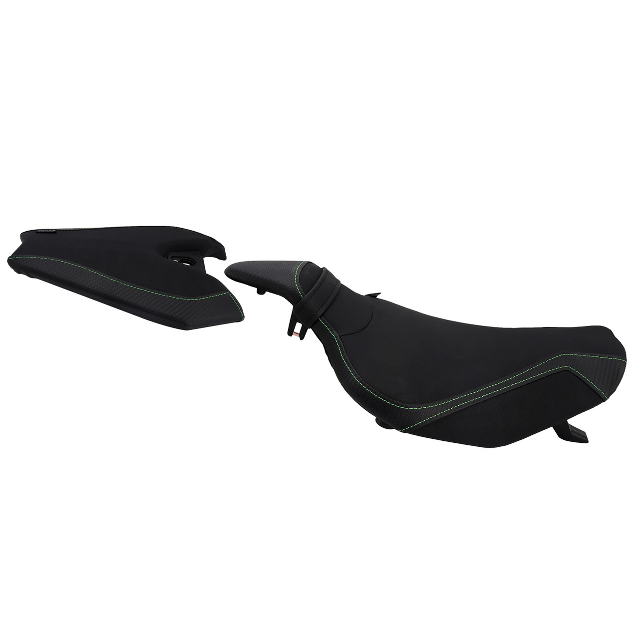 2014-2025 Kawasaki Z1000 Front & Rear Seat Driver Cushion Black Generic