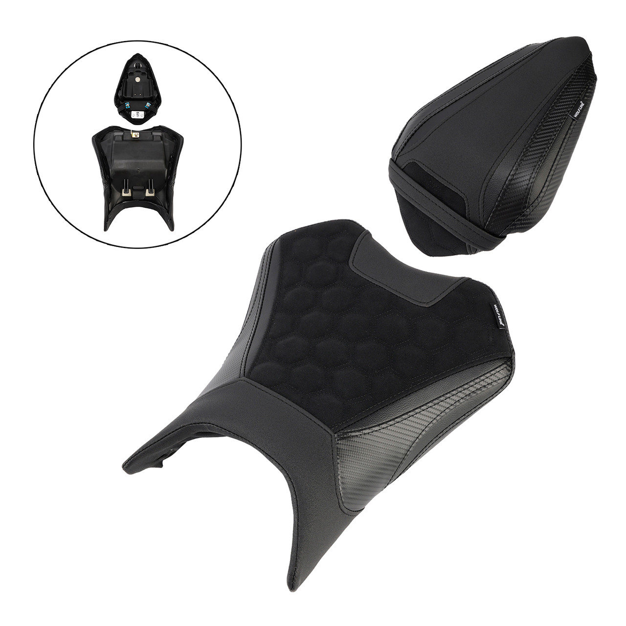 2024-2025 Kawasaki Ninja Z500 Front & Rear Seat Driver Cushion Green Generic