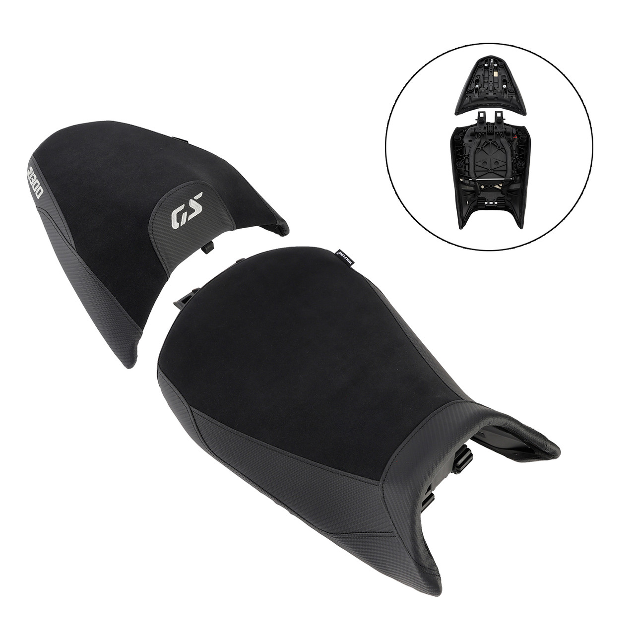 2024-2025 BMW R1300Gs Front&Rear Seat Driver Cushion Black Generic