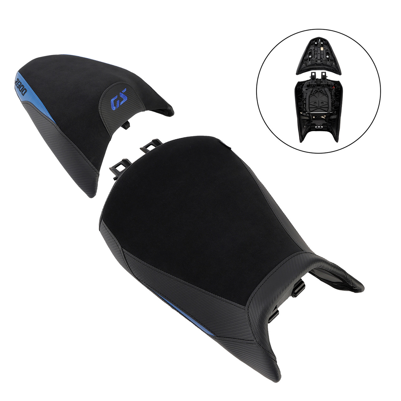 2024-2025 BMW R1300Gs Front&Rear Seat Driver Cushion Blue Generic