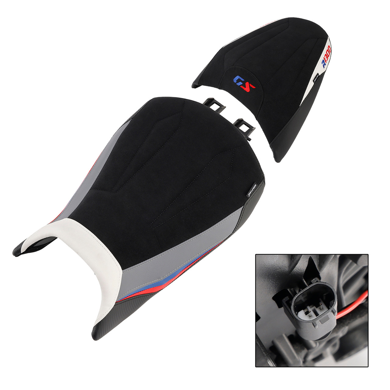 2024-2025 BMW R1300Gs Front&Rear Seat Driver Cushion White Generic