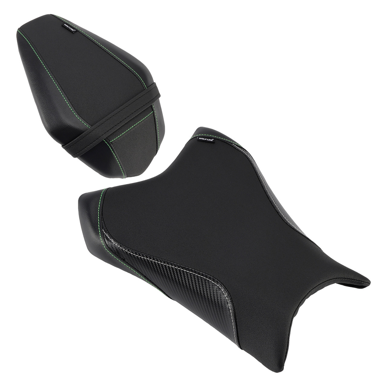 2019-2025 Kawasaki Zx-6R Front&Rear Seat Driver Cushion BLK Generic