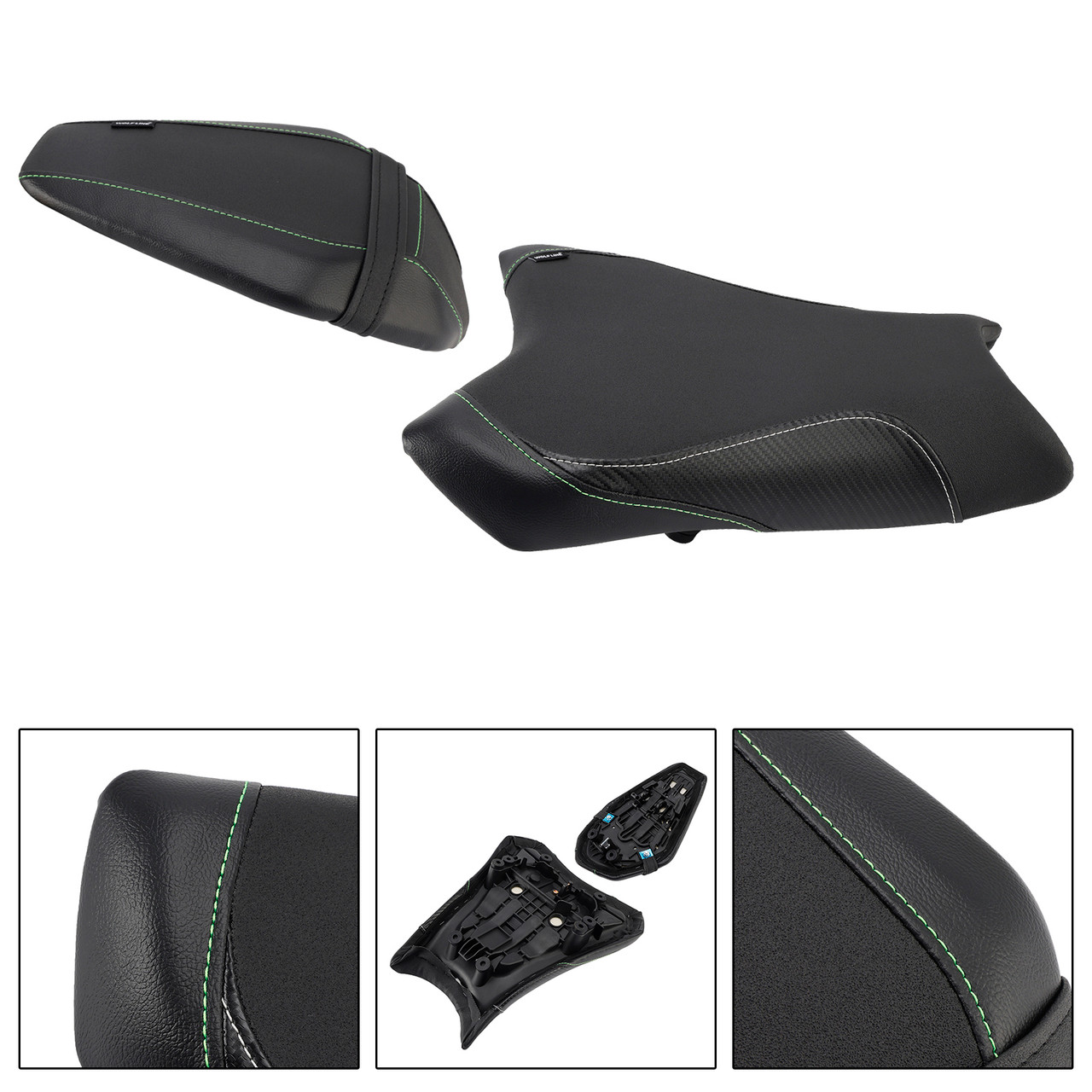 2019-2025 Kawasaki Zx-6R Front&Rear Seat Driver Cushion BLK Generic