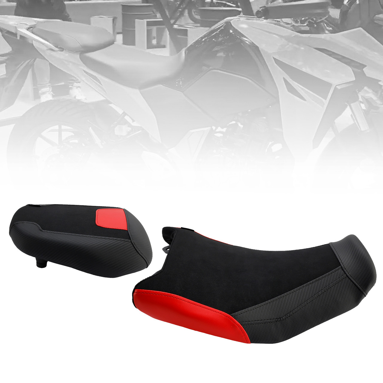 2024-2025 Suzuki V-Strom250Sx Front&Rear Seat Driver Cushion Lower Red Generic