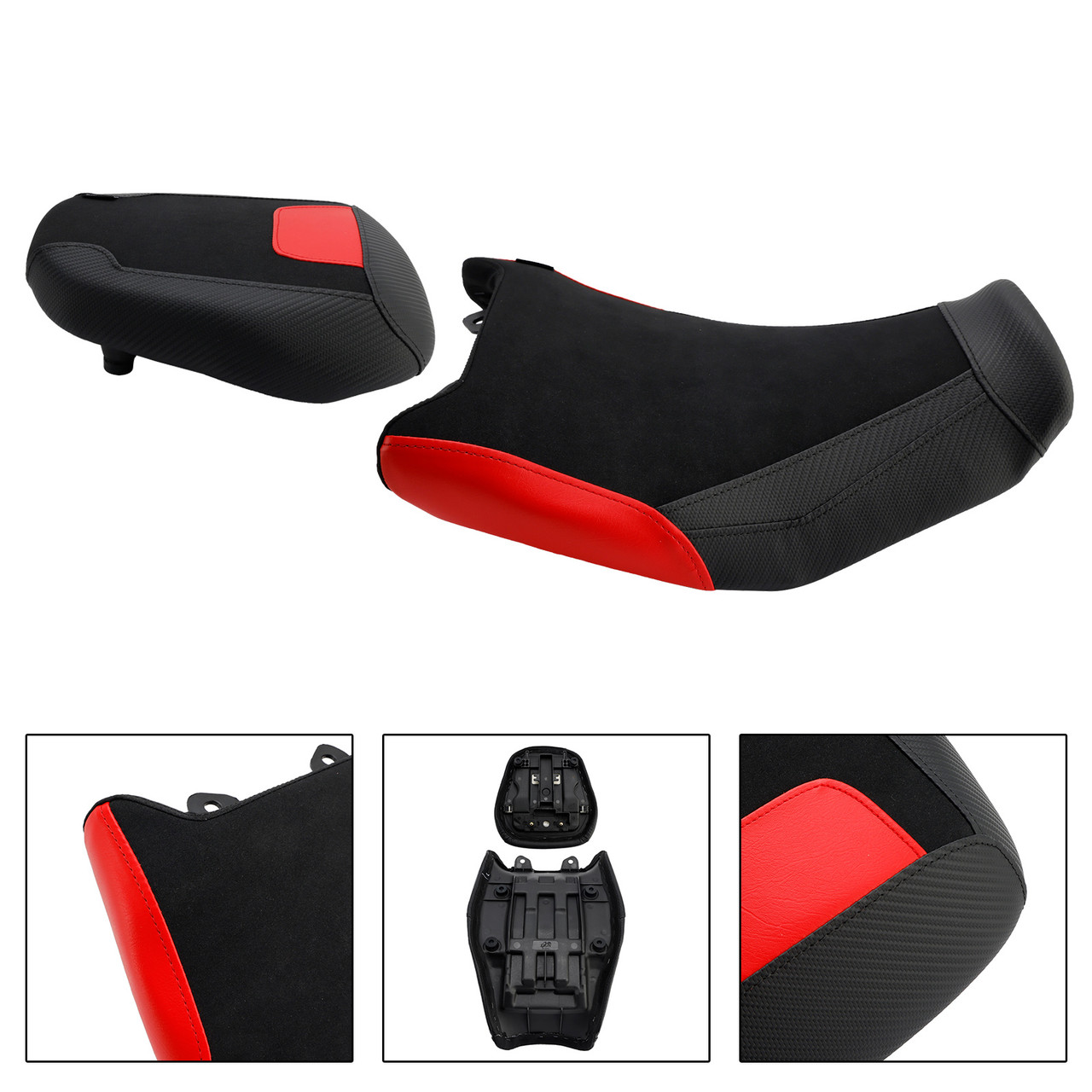 2024-2025 Suzuki V-Strom250Sx Front&Rear Seat Driver Cushion Lower Red Generic
