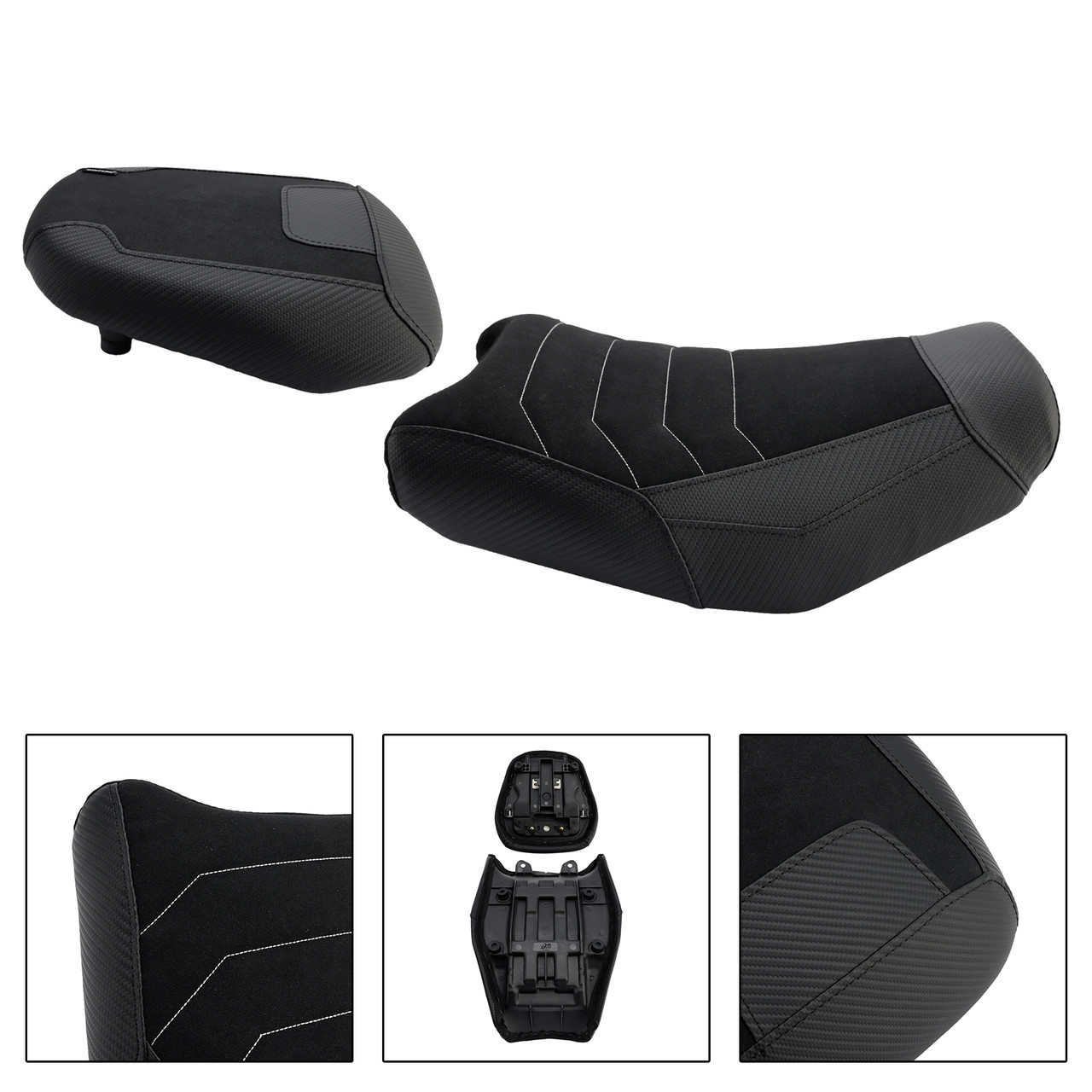 2024-2025 Suzuki V-Strom250Sx Front&Rear Raider Passenger Cushion Kit Black Generic