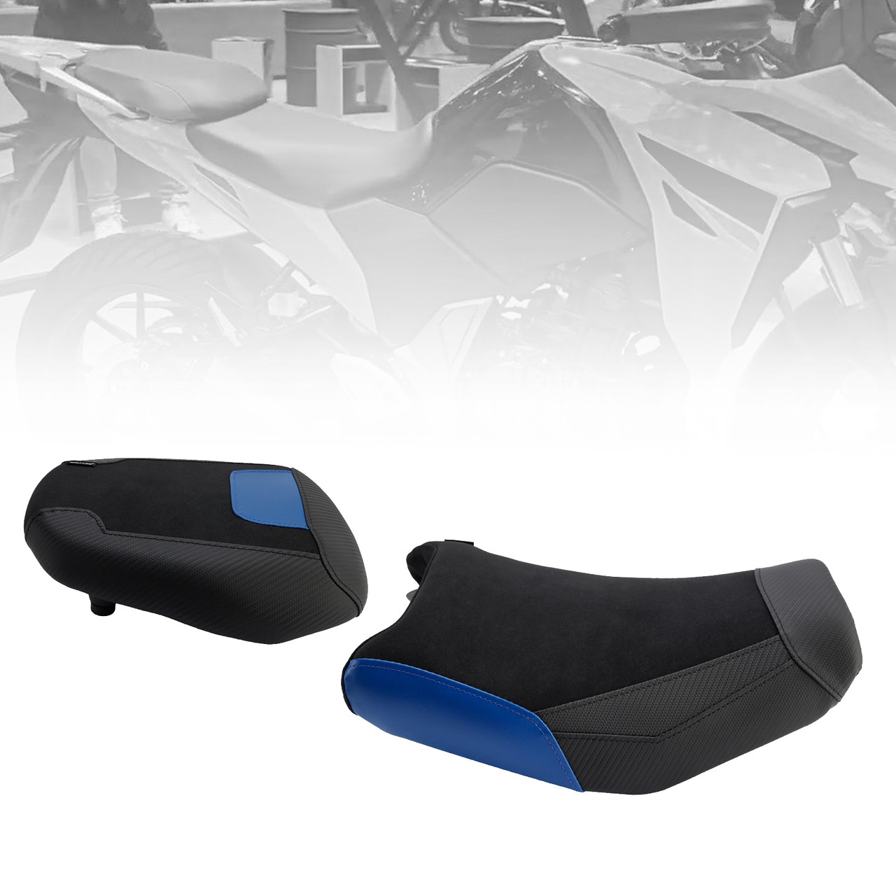 2024-2025 Suzuki V-Strom250Sx Front&Rear Raider Passenger Cushion Kit Blue Generic