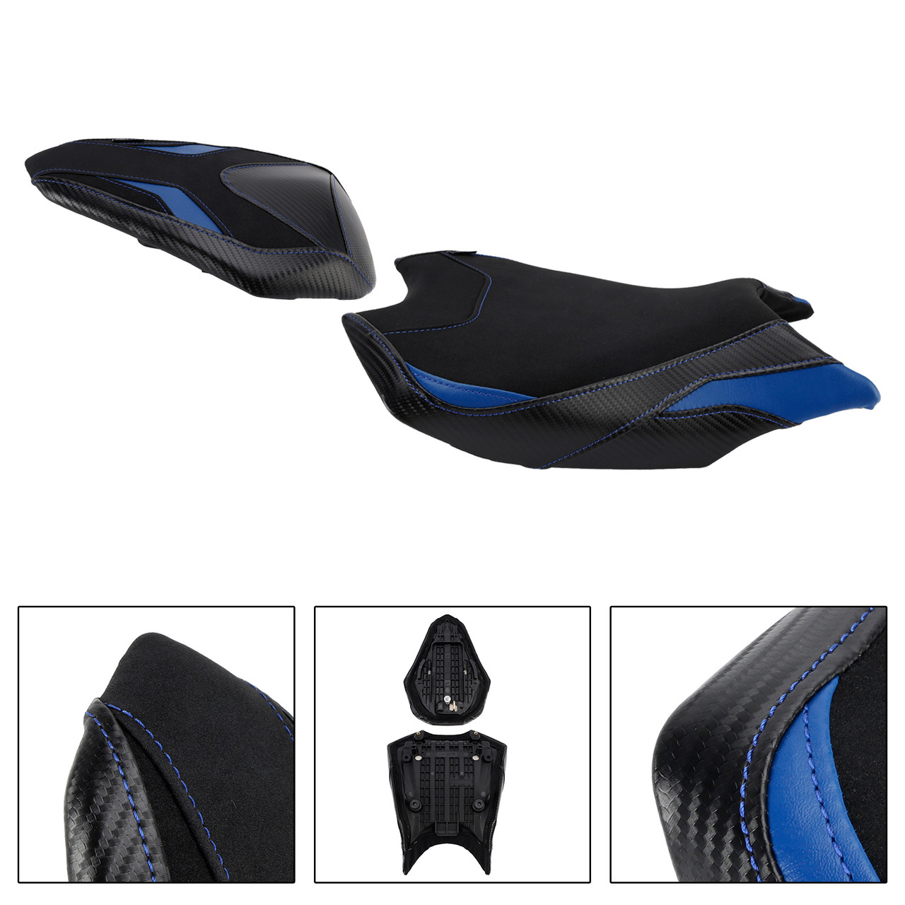 2017-2024 Honda Cbr250Rr Front&Rear Raider Passenger Cushion Kit Blue Generic