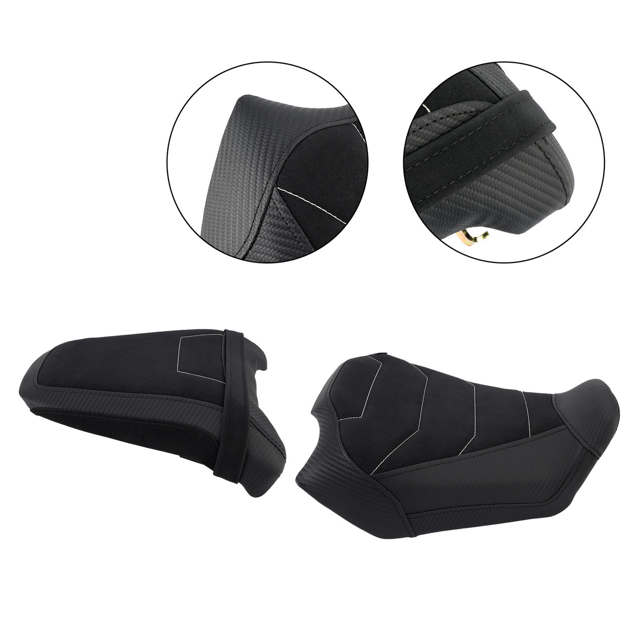2024-2025 Honda Cb650R Cbr650R Front&Rear Raider Passenger Cushion Kit Black Generic
