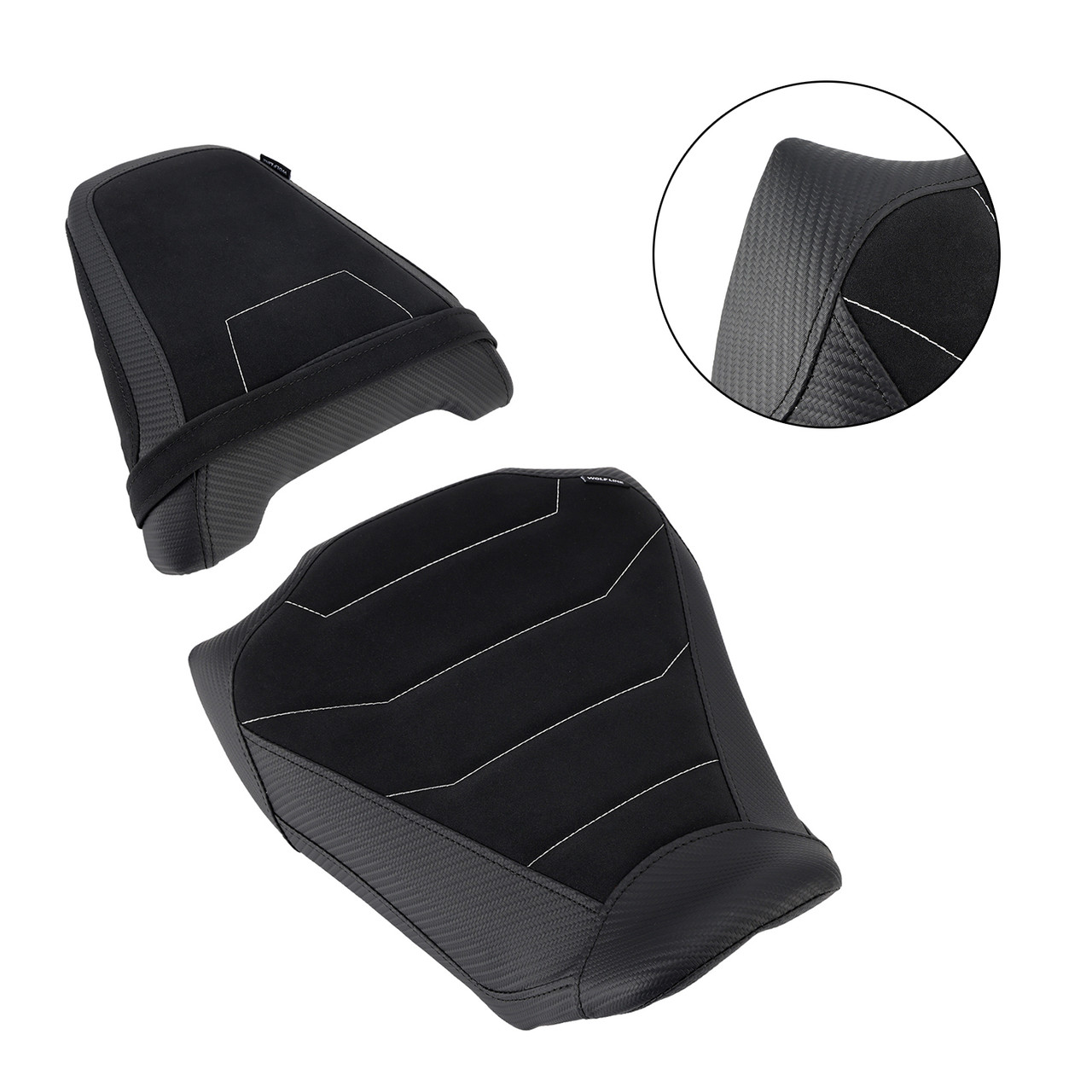 2024-2025 Honda Cb650R Cbr650R Front&Rear Raider Passenger Cushion Kit Black Generic