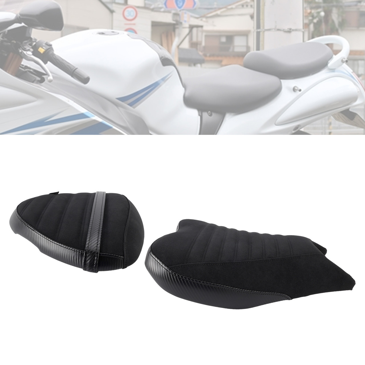 2022-2024 Suzuki Hayabusa Gsx1300R Front&Rear Raider Passenger Cushion Kit Black Generic