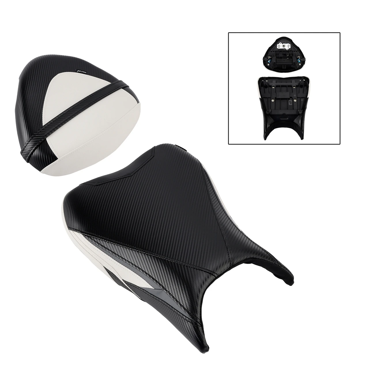 2022-2024 Suzuki Hayabusa Gsx1300R Front&Rear Raider Passenger Cushion Kit White Generic