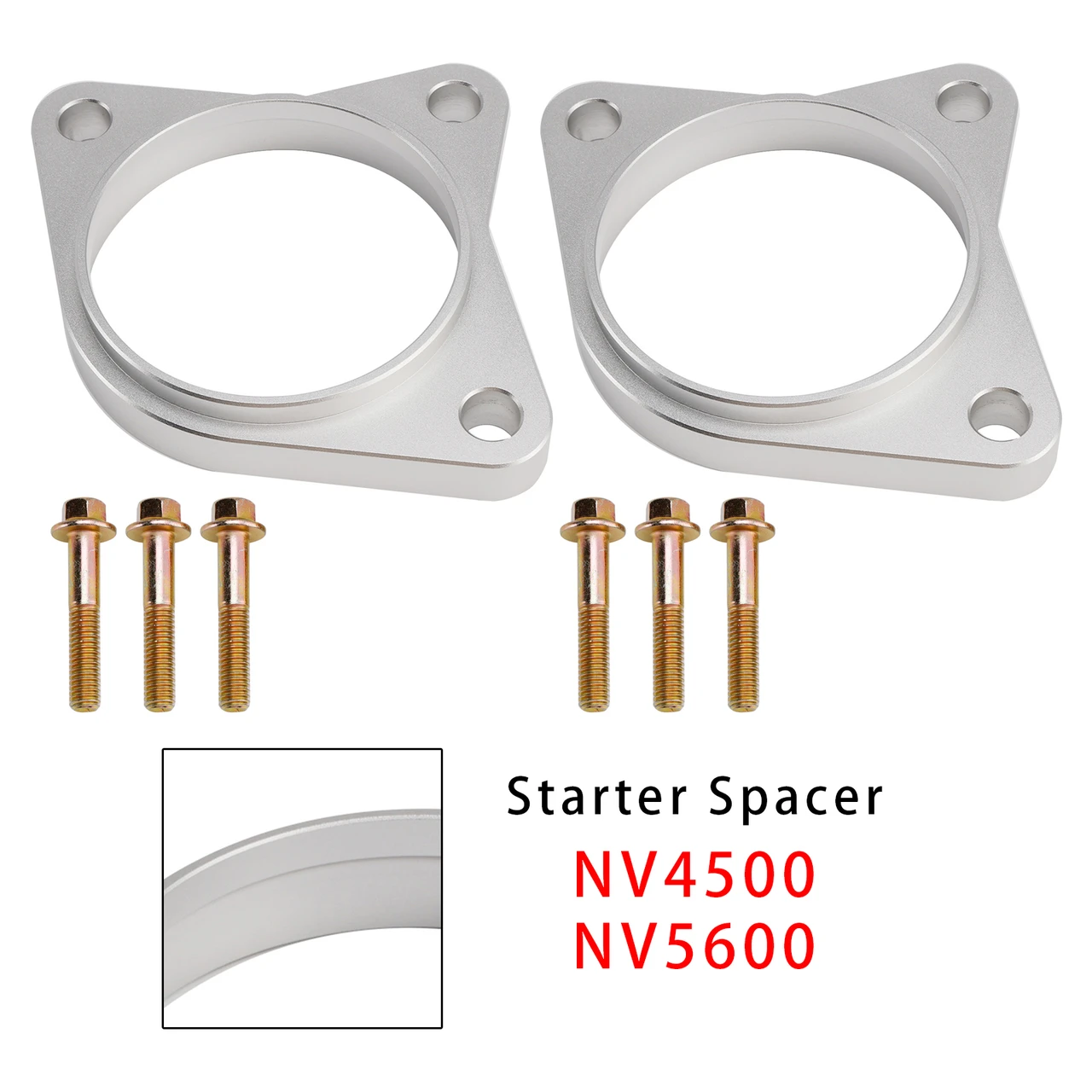 1994-2002 Dodge RAM 2500 3500 5.9L Cummins 2Pack NV4500 NV5600 Starter Spacer Kit with Bolts 5 Speed Generic