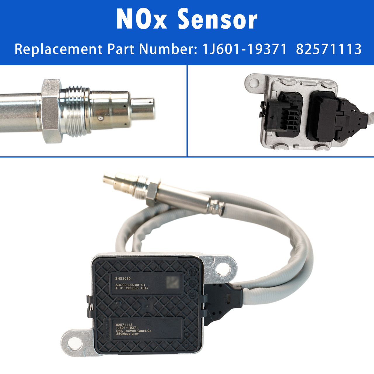 1J601-19371 82571113 Nitrogen Oxide Sensor NOX Sensor For Kubota