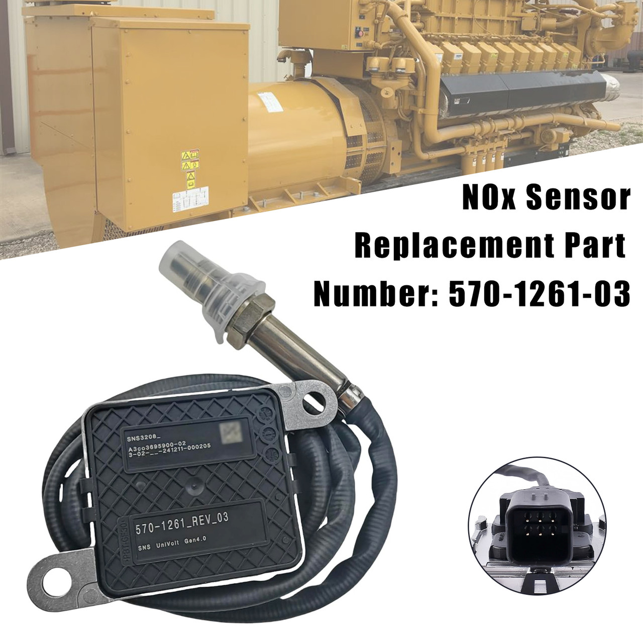 Nitrogen Oxygen Sensor 570-1261-03 Nox Sensor For CAT Diesel Engine