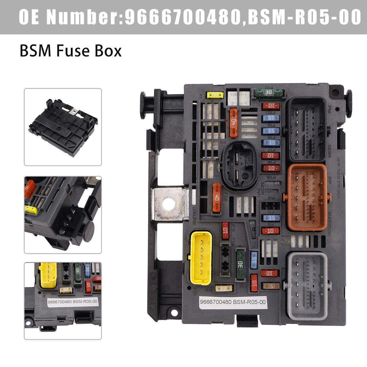 2008-2015 Citroën Berlingo B9 BSM Fuse & Relay Box 9666700480 Generic