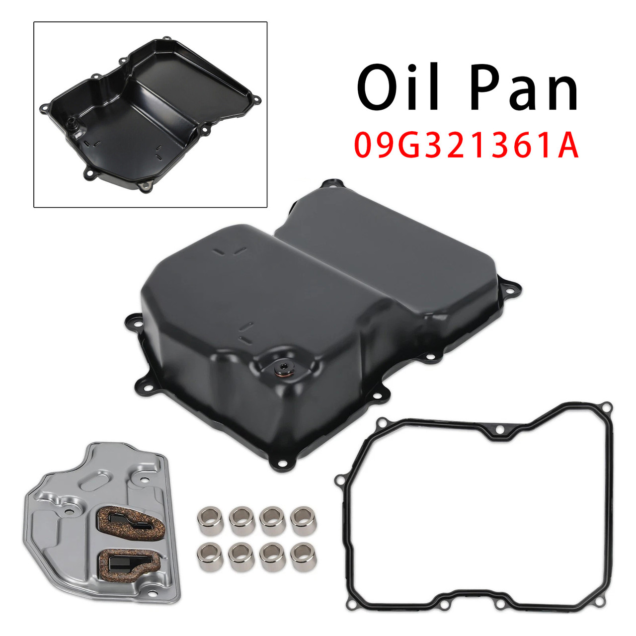 2010-2014 VOLKSWAGEN GOLF Transmission Oil Pan W/ Filter & Gasket & Fixed Ring 09G321361A Generic