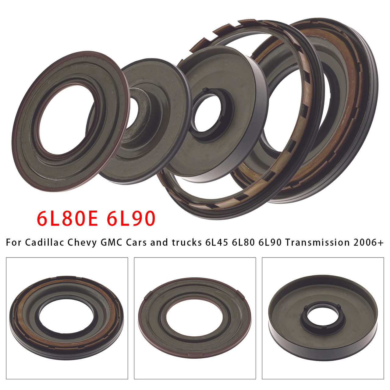 2006+ Cadillac GMC Cars and trucks 5PCS 6L80E 6L90 Transmission Bonded Clutch Piston Set Generic