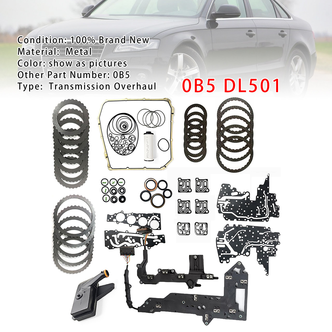2008-2016 Audi 7 Speed 0B5 DL501 Transmission Master Rebuild Kit Clutch Plates Generic