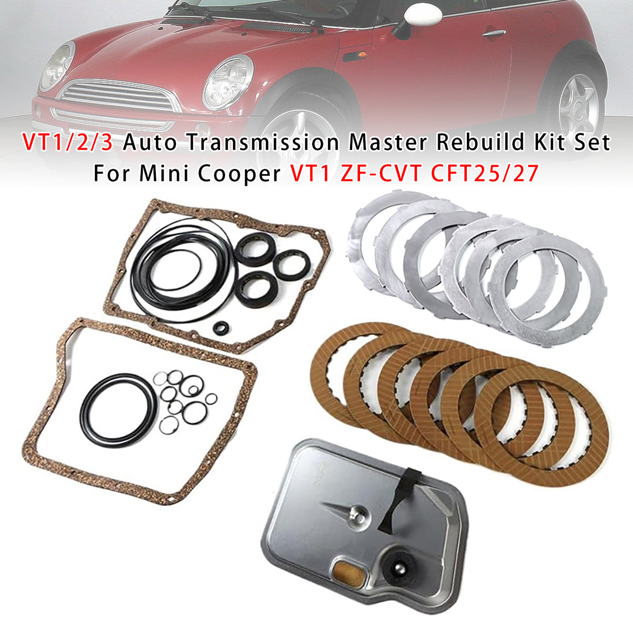 2002-2008 Mini Cooper VT1/2/3 Auto Transmission Master Rebuild Kit Generic