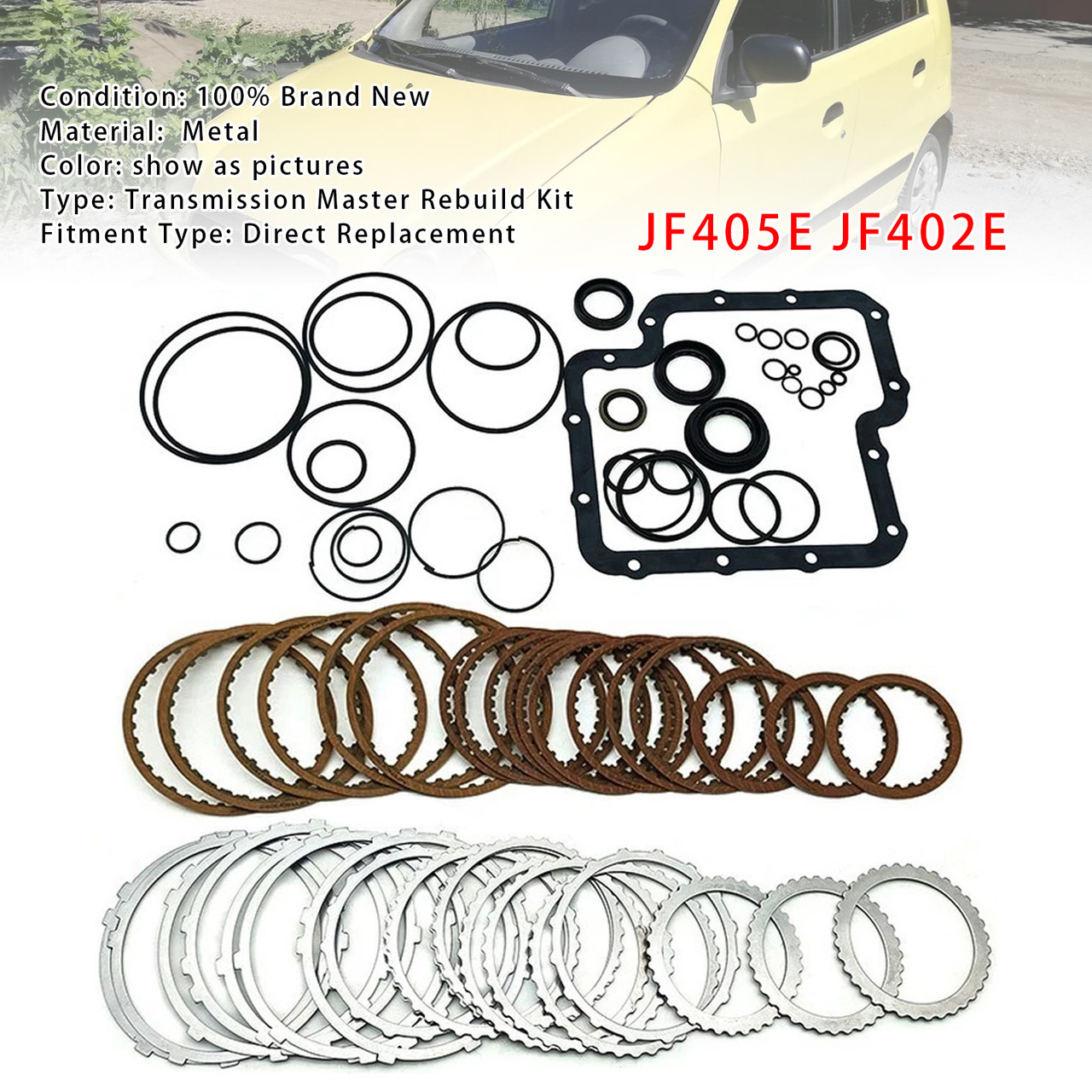 JF405E JF402E Auto Transmission Master Rebuild Kit Clutch Plates For Suzuki Kia