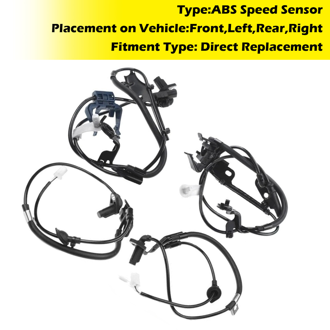 2009-2016 TOYOTA VENZA 4×ABS Wheel Speed Sensor Front Rear Left Right Generic