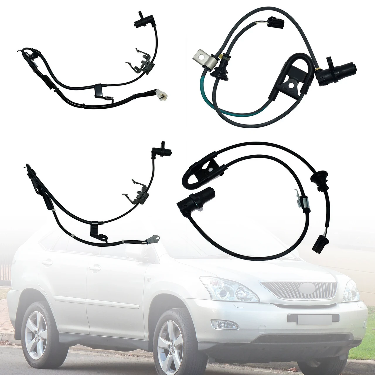 2003-2009 LEXUS RX330 RX350 RX400H 4×ABS Wheel Speed Sensor Front Rear Left Right Generic