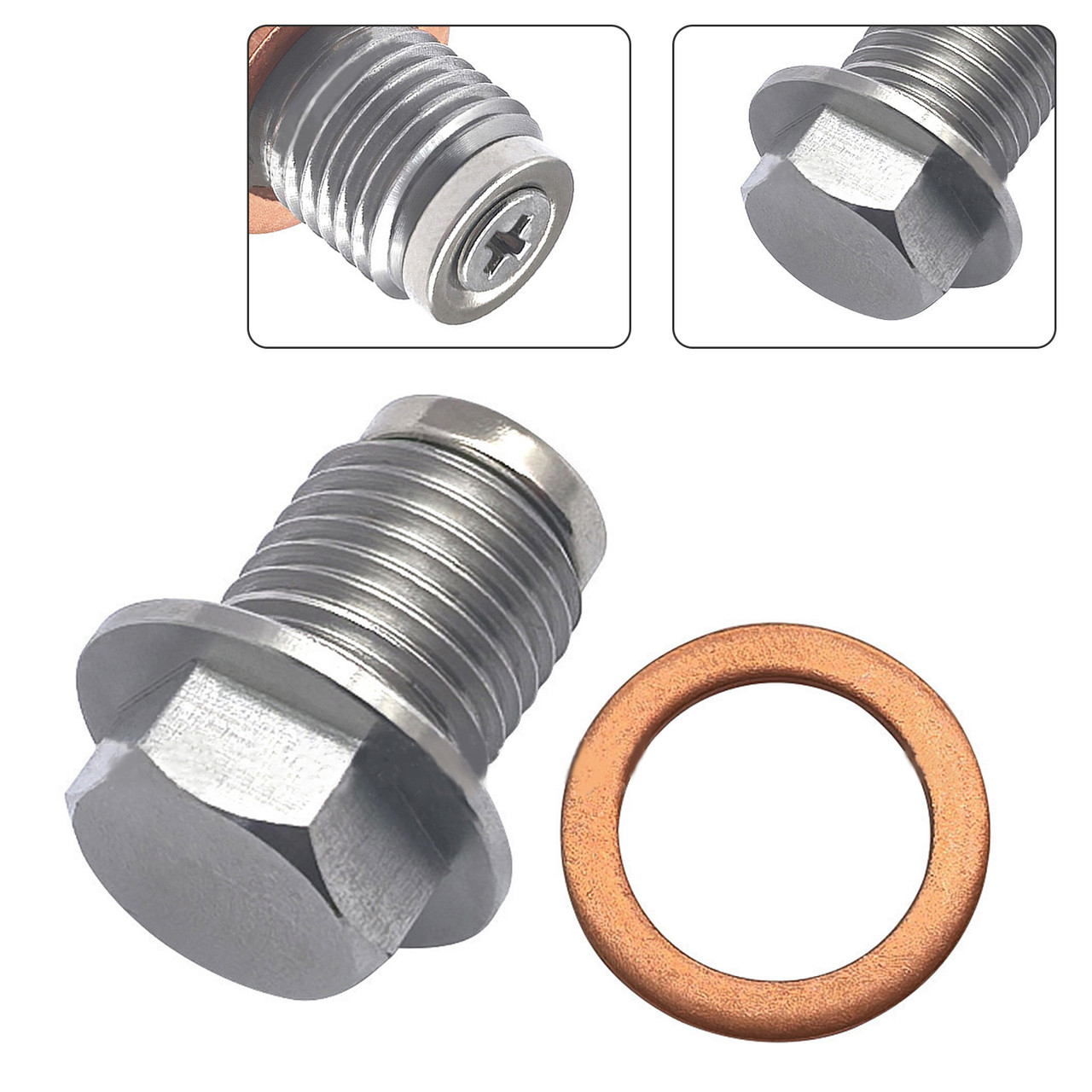 Universal Car Engine Magnetic Oil M14x1.5 Drain Plug Screw Nut Bolt Sump