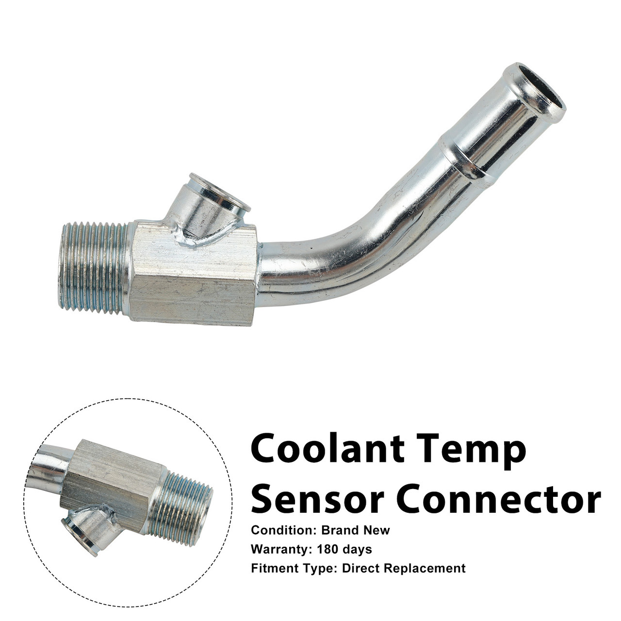 1985-1997 Ford F-150 F-250 F-350 Bronco Coolant Temp Sensor Elbow Connector Tube Generic