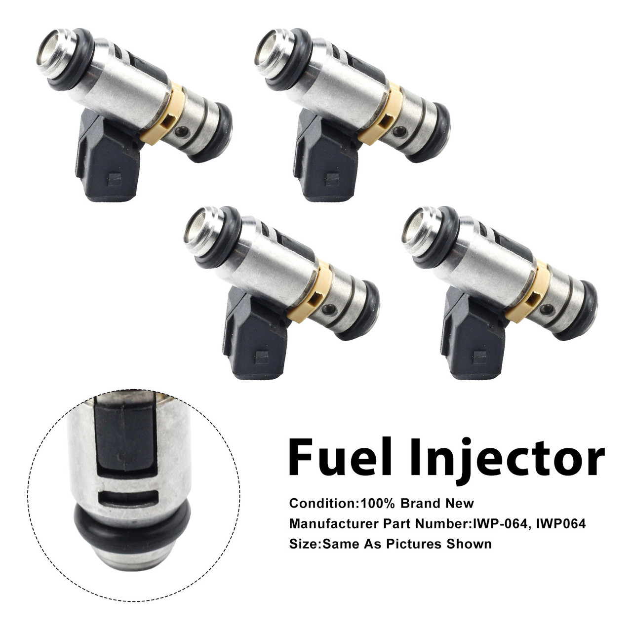 1995-2002 Fiat Brava Bravo Marea 4Pcs Fuel Injector IWP-064 Generic