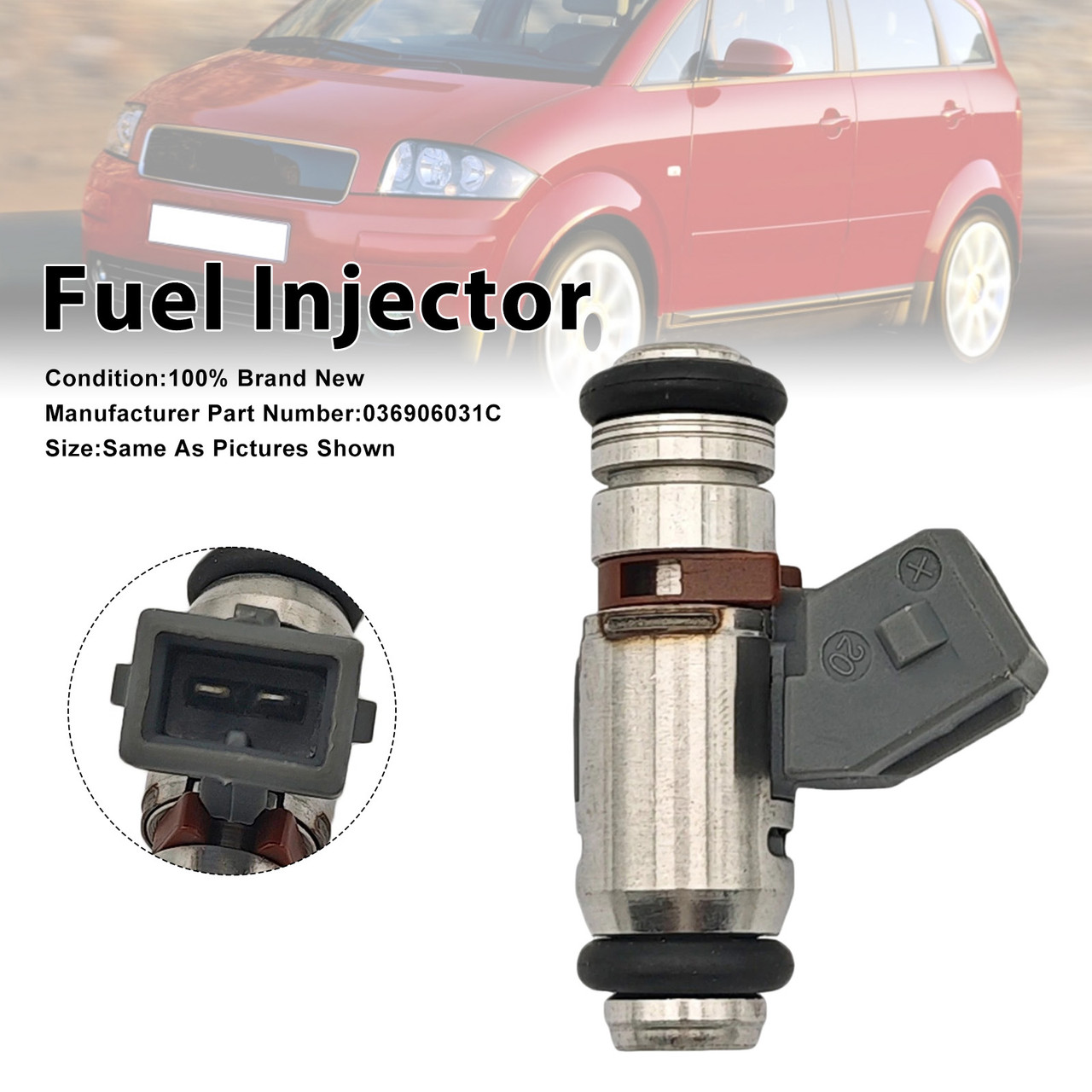 2000-2005 Audi A2 1Pcs Fuel Injector 036906031C Generic